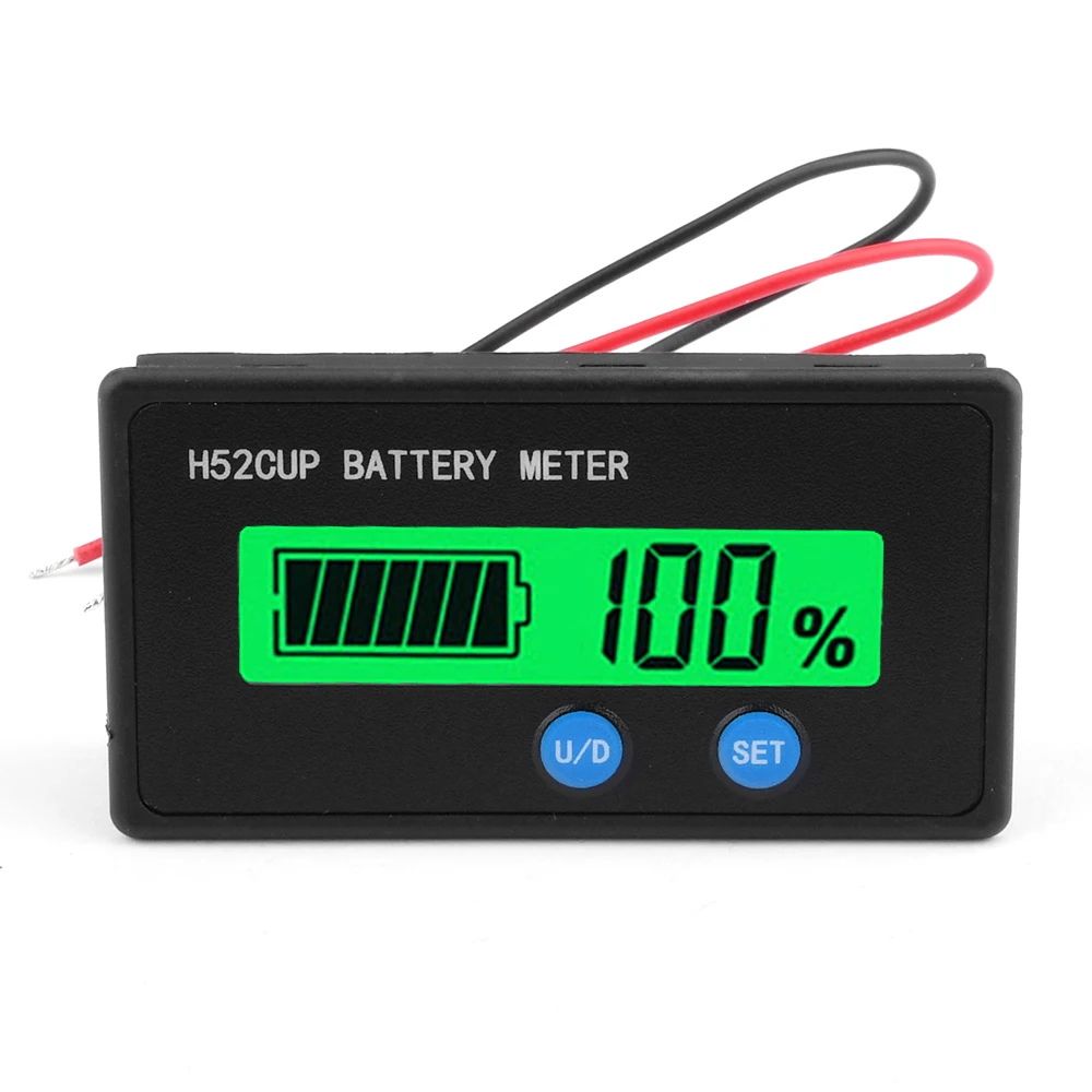 DC9~90V Battery Level Indicator Ternary Lithium Battery Lithium Iron Phosphate Lead-Acid Battery Capacity Display Tester