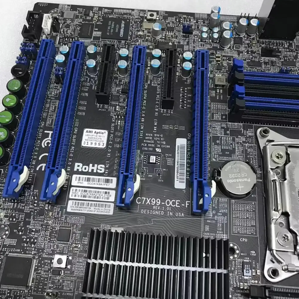 C7X99-OCE-F Desktop Motherboard LGA2011 Core i7 E5-1600/2600 v3/V4 Processor DDR4 PCI-E3.0