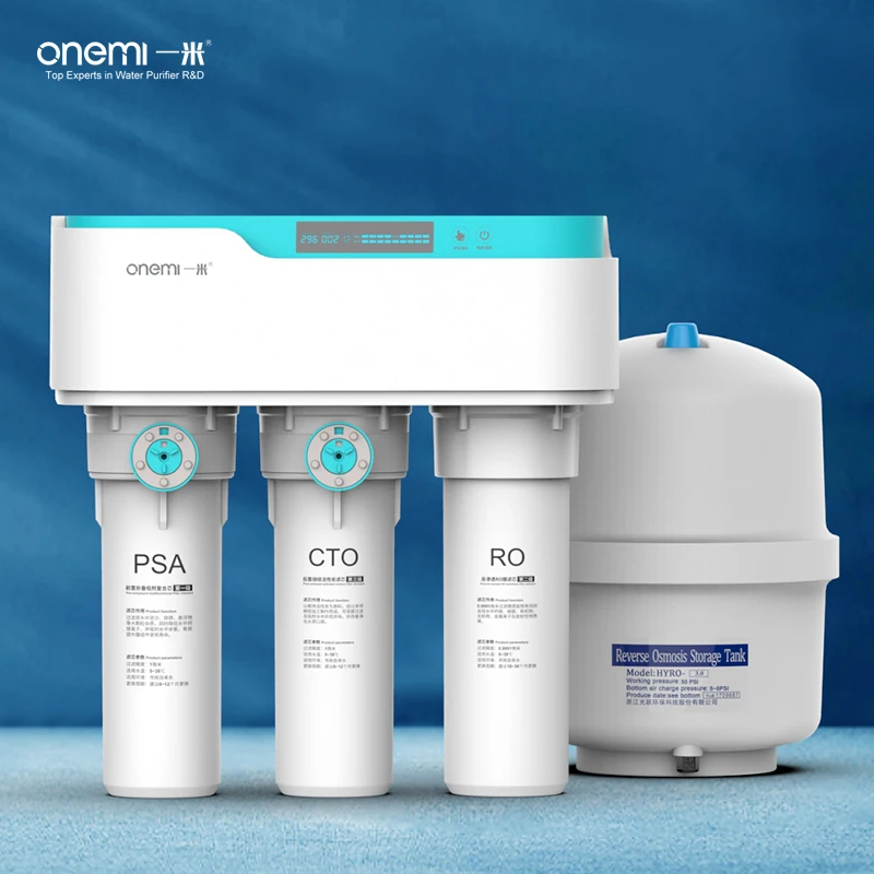 

Новый фильтр для воды под раковиной OEM 100G 3-ступенчатая система обратного осмоса очиститель прямого питья для дома с обнаружением TDS