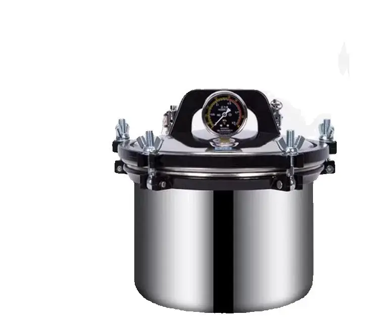 8L Stainless Steel Autoclave Pot Steam Sterilizer Surgical Medical Pressure Sterilization with Anti-Dry Feature XFS-260