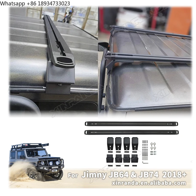 JB74 جيمي اكسسوارات الصليب بار الألومنيوم الصليب بار لسوزوكي جيمي JB64 JB74W JB64W 2018 2019 2020 2021 2022 2023