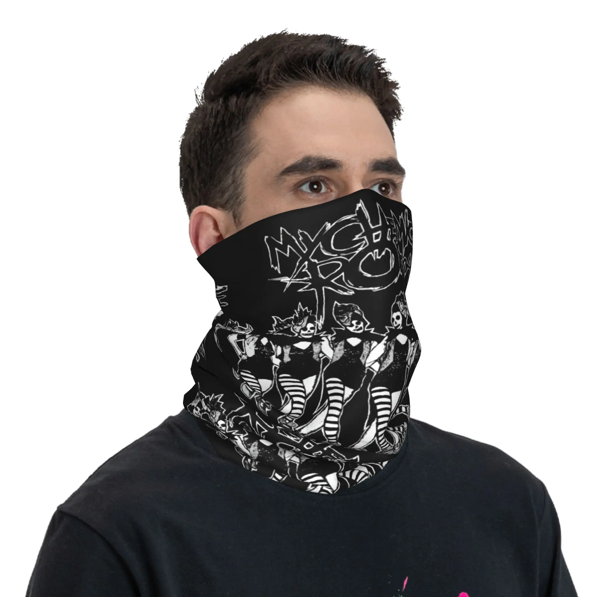 مخصص الرومانسية الكلاسيكية روك باندانا الشتاء الرقبة أدفأ المرأة يندبروف التفاف الوجه وشاح للتزلج مبدع الجراب عقال #5