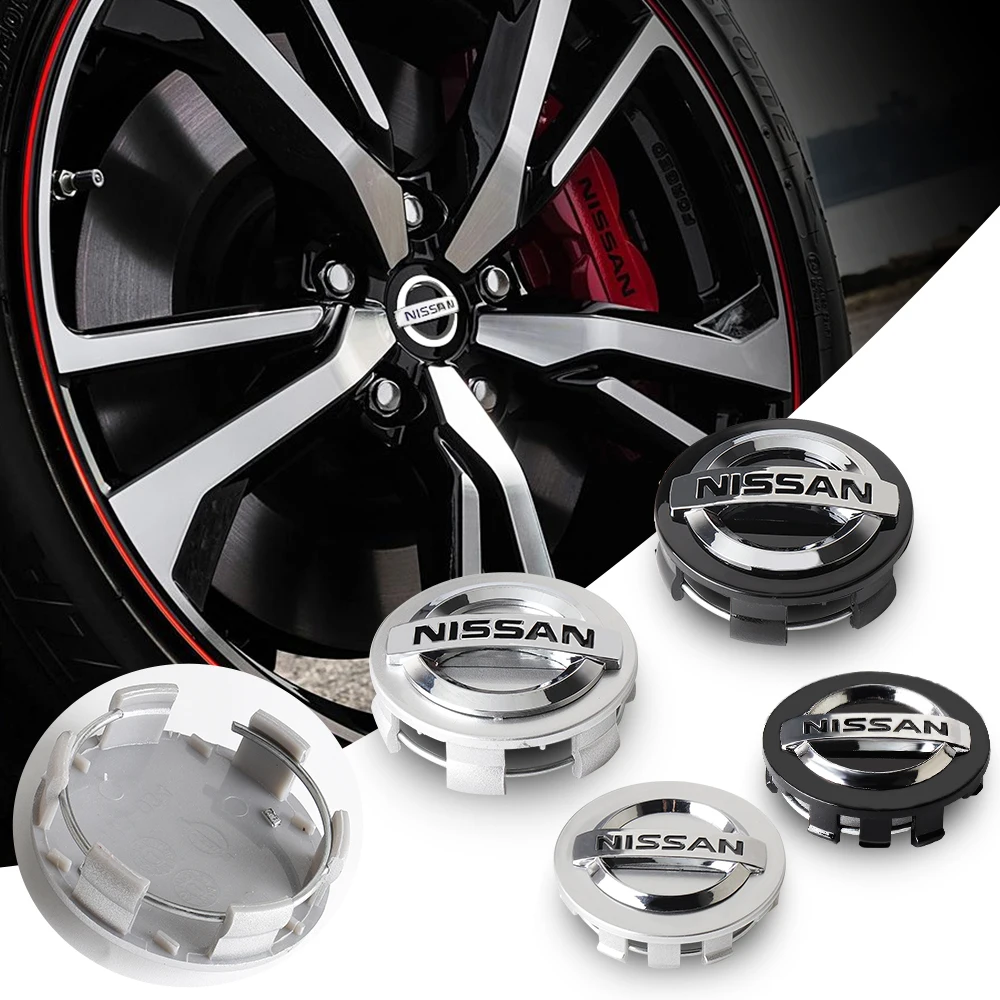 4Pcs 54/60mm Car Wheel Hub Center Cap Rim Cover Sticker Car Accessories For Nissan Nismo X-Trail Almera Qashqai Note Tiida J32