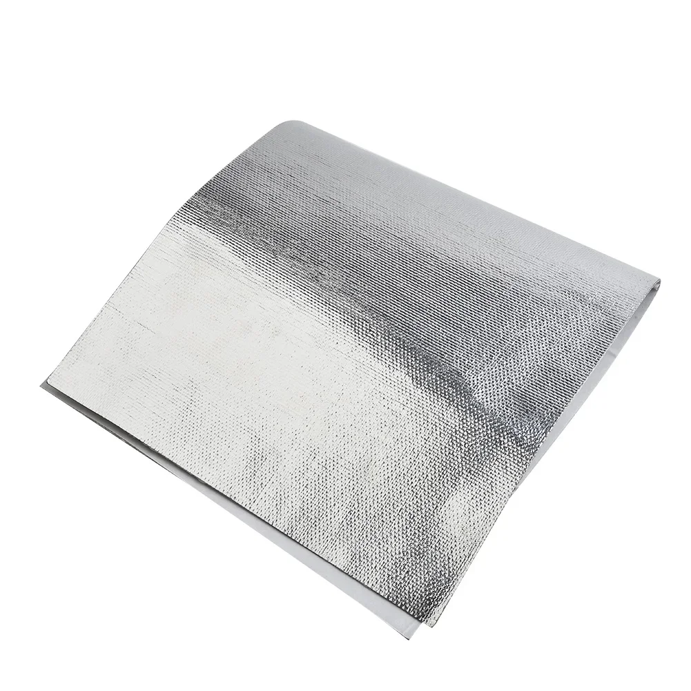 

Mat Car Heat Protection Film Reliable Tool Heat Protection Heat Shield Insulation Part 25*50cm Accessory Silver
