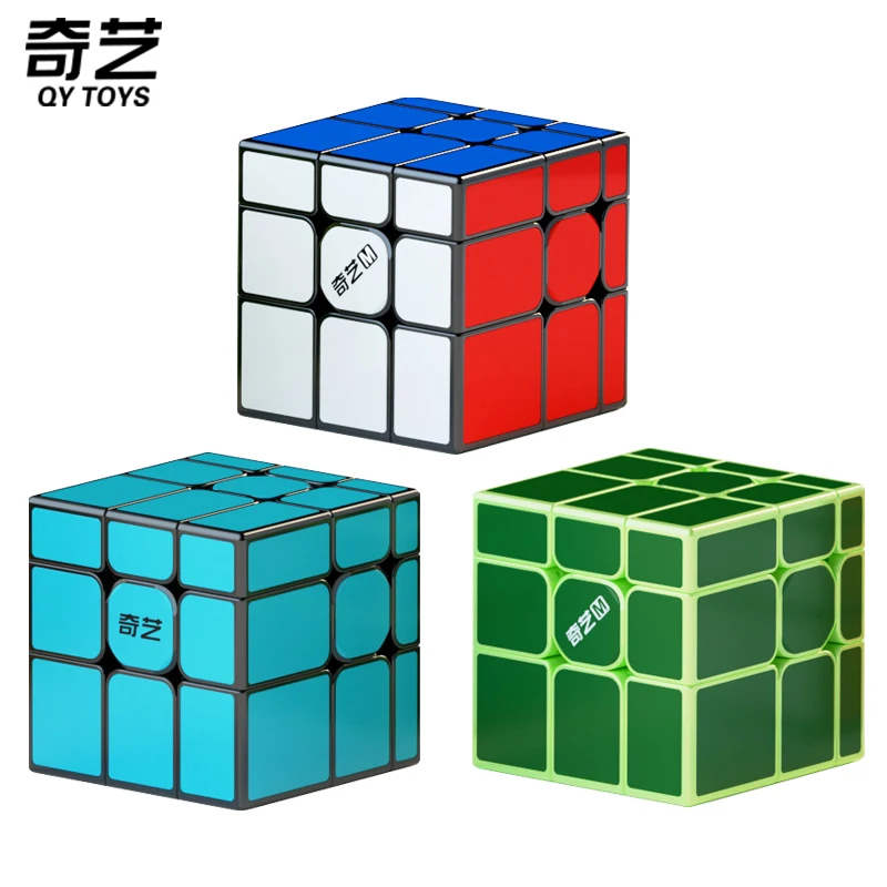 Qiyi Stickerless Spiegel Magische Kubus 3X3X3 Professionele 3X3 Speed Puzzel Kinderen Speelgoed Spel Cadeau 3 × 3 Speciale Speedcube Cubo Magico