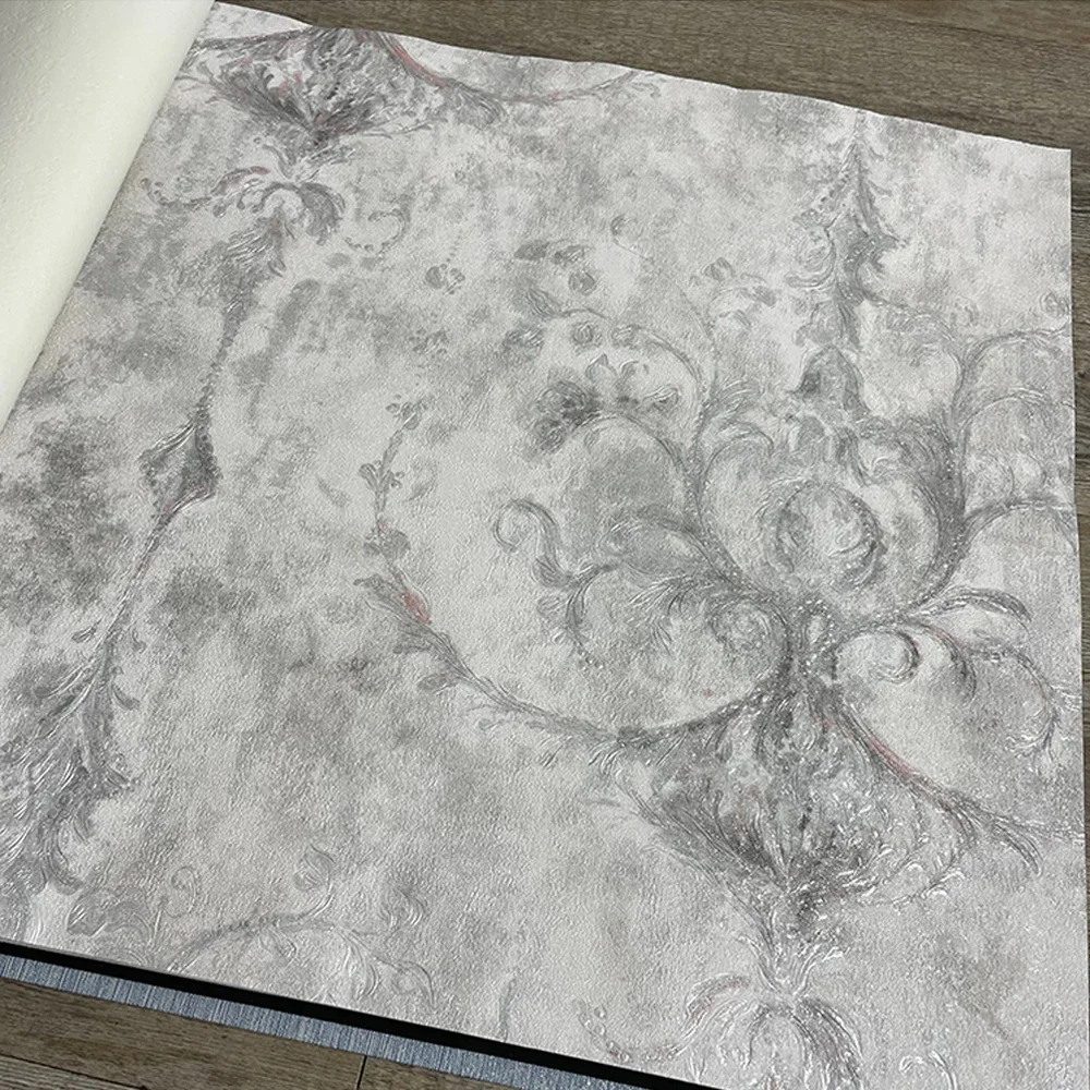 Retro Mostalgia 3D European Floral Wall Papers for Living Room Bedroom Mural Mottled Wallpaper Home Decor
