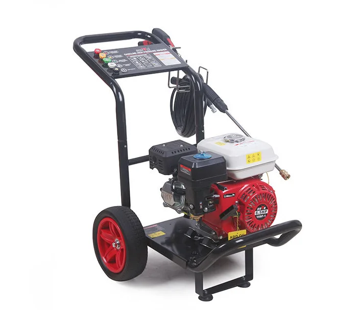 

6.5HP 9L/MIN 4-stroke walk-behind gasoline cleaning machine,high pressure water pump,multi-nozzle,industrial washing equipment