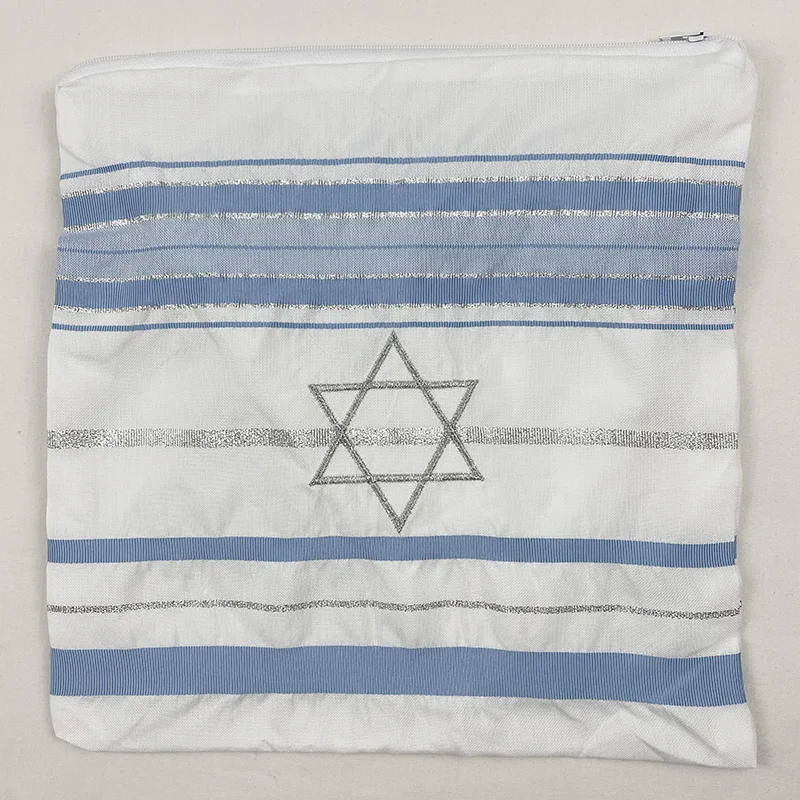 アクリルタリット/タリス用ユダヤ人バッグ (10.6 x 10 インチ) ダビデの星テフィリンバッグ (バッグのみ)