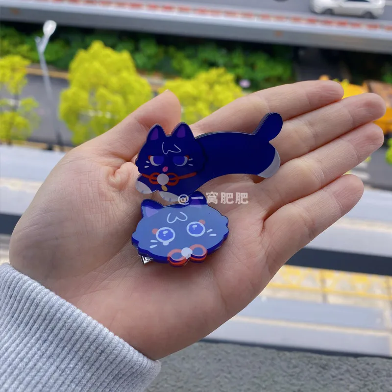 

Каэдехара казуха Сяо из аниме Genshin Impact милый кот акриловый головной убор заколка для фотосъемки косплей костюм реквизит