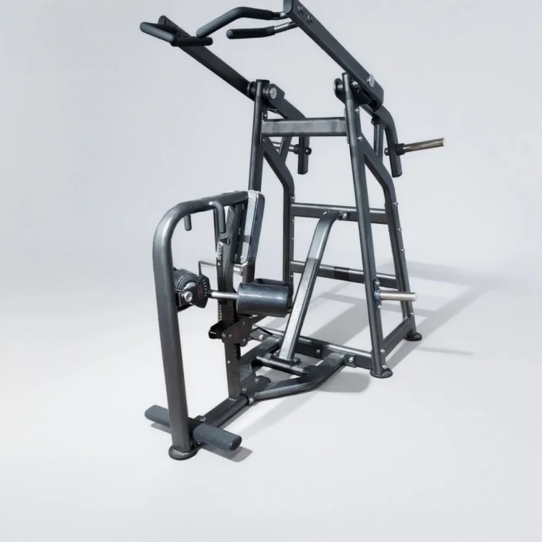 Commercial Gym Equipment High Pulley Fitness Machine  Lat Pulldown Weight Plate Loaded Steel Body Building Safety Certified