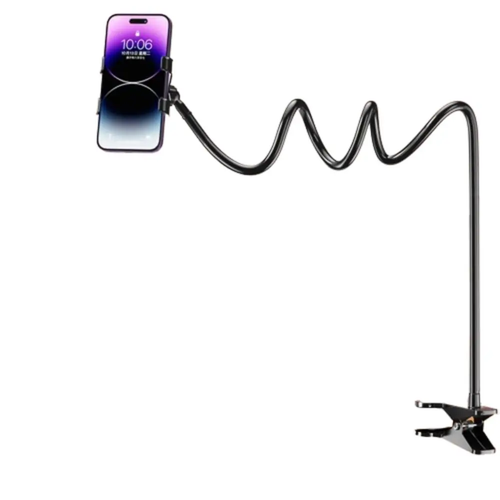 

Гибкий держатель для телефона с длинной ручкой 70/80/90/120 см, спиральный держатель для телефона, складное многофункциональное крепление-прищепка для прикроватной тумбочки