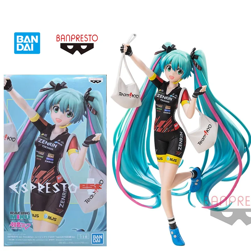 Bandai Banpresto летопичная эсло эст-печать и волосы-гонки Miku2019 команда укио ачарование Ver. Оригинальная аниме-фигурка 17 см, модель игрушки