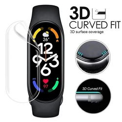 1-5 pcs 3D Curved Soft Hydrogel Film For Xiaomi Mi Band 8 7 Pro Protective Film Xiaomi Mi Band 6 5 4 3 Smart Wristband Not Glass