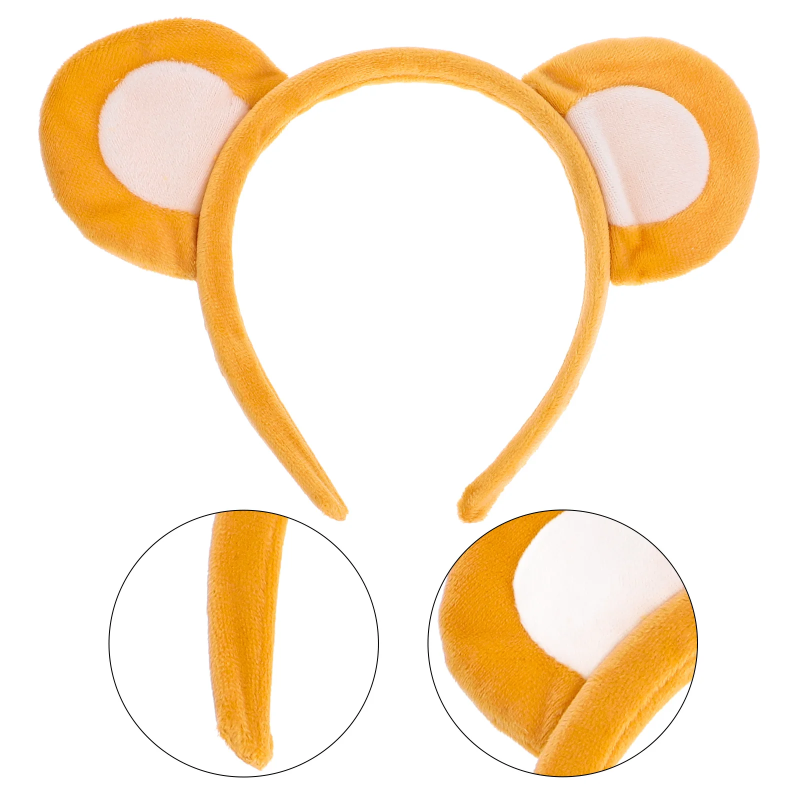 

Adorable Bear Ears Headband Soft Animal Costume Accessory Durable Reusable for Parties Makeup Sessions Toddlers