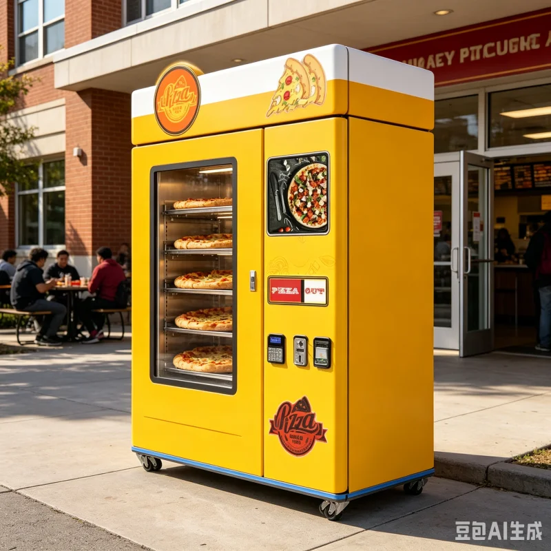 Fully Automatic Smart Pizza Vending Machine For Gas Stations Freshly Baked Pizza Making Equipment Factory Direct Supply