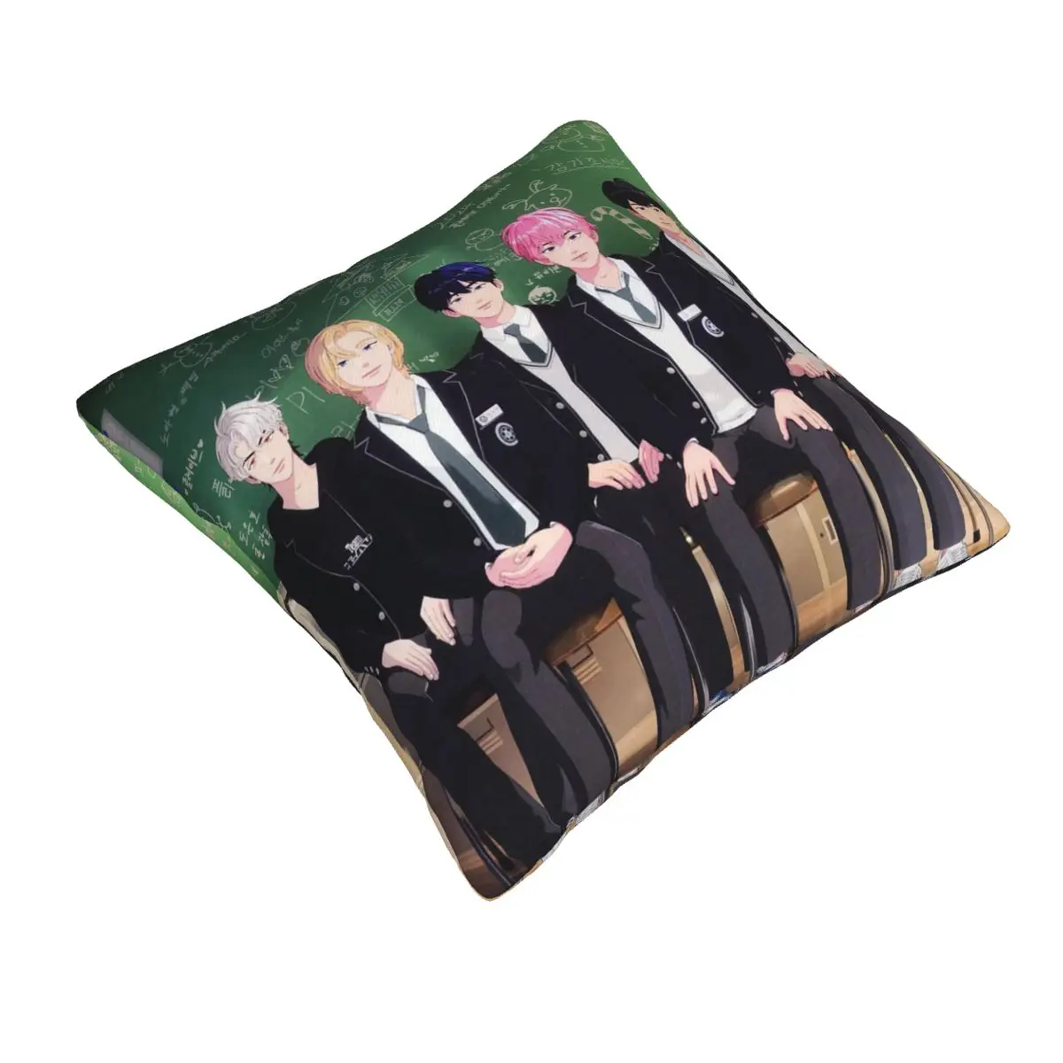 Kpop PLAVE Caligo Pt Square Pillowcase Pillow Cover Cushion Zip Decorative Comfort Throw Pillow for Home Living Room