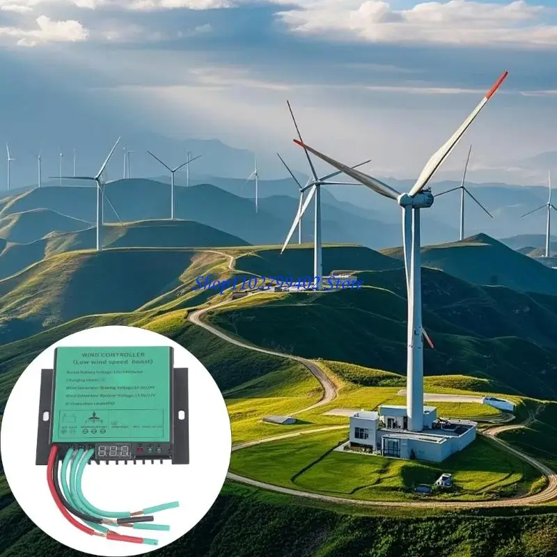 547F Waterproof Low Controller Regulator Replacement Wind Turbines Charges Controller with LED Indicators Enduring view 2