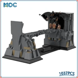Rings Movie Series Khazad-Dum Bridge Building Block Model Architecture Set Moc DIY Bricks Educational Toys Birthday Boy Gifts