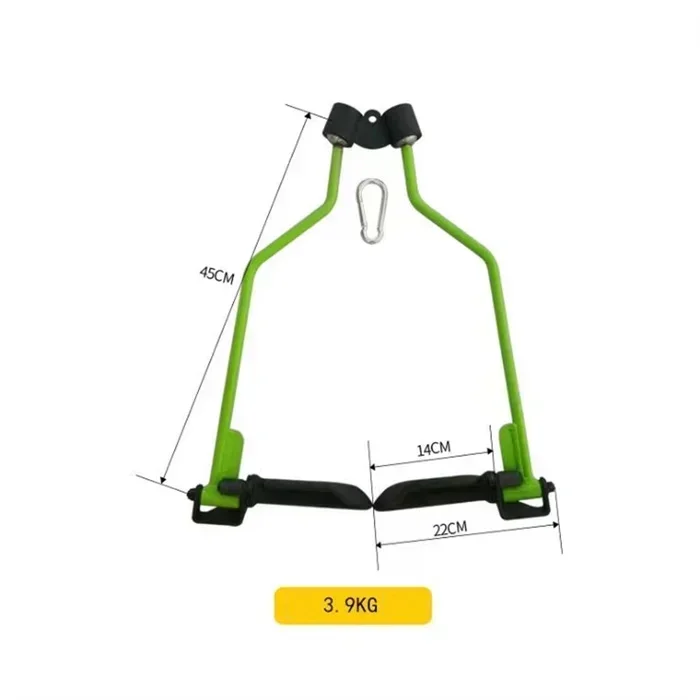 

Sport Accessories Safety Hot Sale High Low Pulley Pulldown Attachment Bar Black Mag Grip Handle Fitness Equipment For Gym