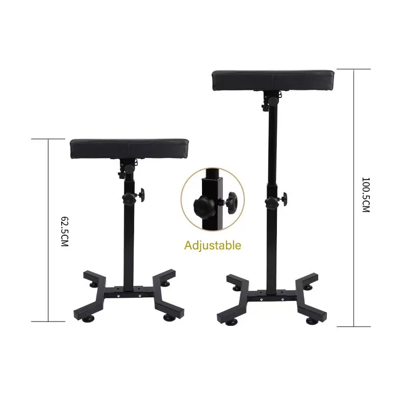 Black Adjustable Tattoo Arm Rest Stand Bracket for Tattoo Machine Equipment Studio Chair Hand Rest Support Equipment