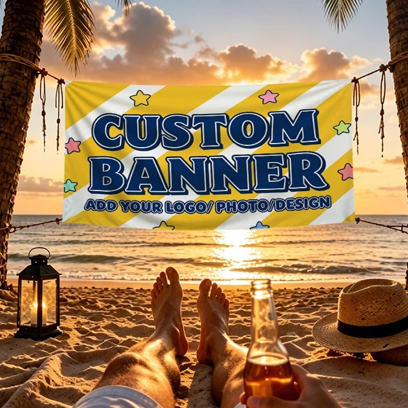 Custom Banner Flags Suitable For Courtyard Decoration Indoor And Outdoor Memorial Photo Party Commercial Advertising Promotion