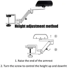 Adjustable Metal Mouse Arm Support #5