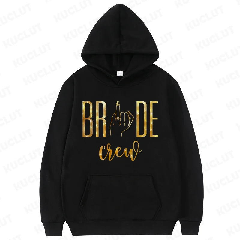 Braut Squad Hoodies Frauen Mode Langarm Sweatshirts Frauen lässig Harajuku Streetwear Pullover Braut Party Trainings anzug Tops