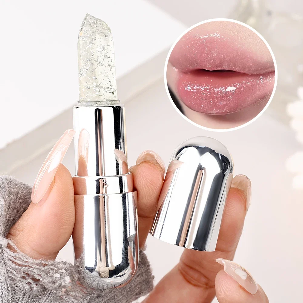 4 Colors Transparent Pearlescent Lipstick Moisturizer Crystal Jelly Lipsticks Sexy Temperature Color Changing Lip Balm Lips Care