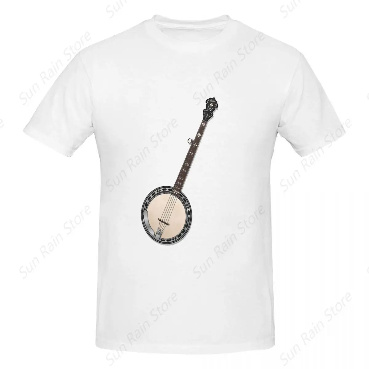 Gibson Mastertone 5-String Banjo 100% Cotton T-shirt Men Classic T Shirts Men Round Neck Short Sleeve S-6XL