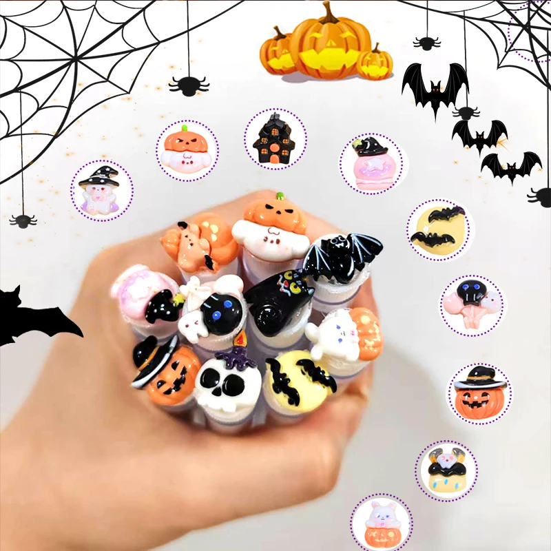 10 pièces brosse à cils réutilisable professionnel Halloween Tube Mascara baguette-effrayant avec Tube baguettes à cils brosse à sourcils remplaçable