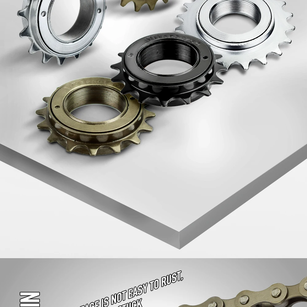1 Stück 16T 18T 20T 22T 24T Singlespeed-Fahrradfreilauf, kompatibel mit Gewinde-Freilaufnaben, Ersatz-Fahrradteile, Fahrradzubehör – Detail 2