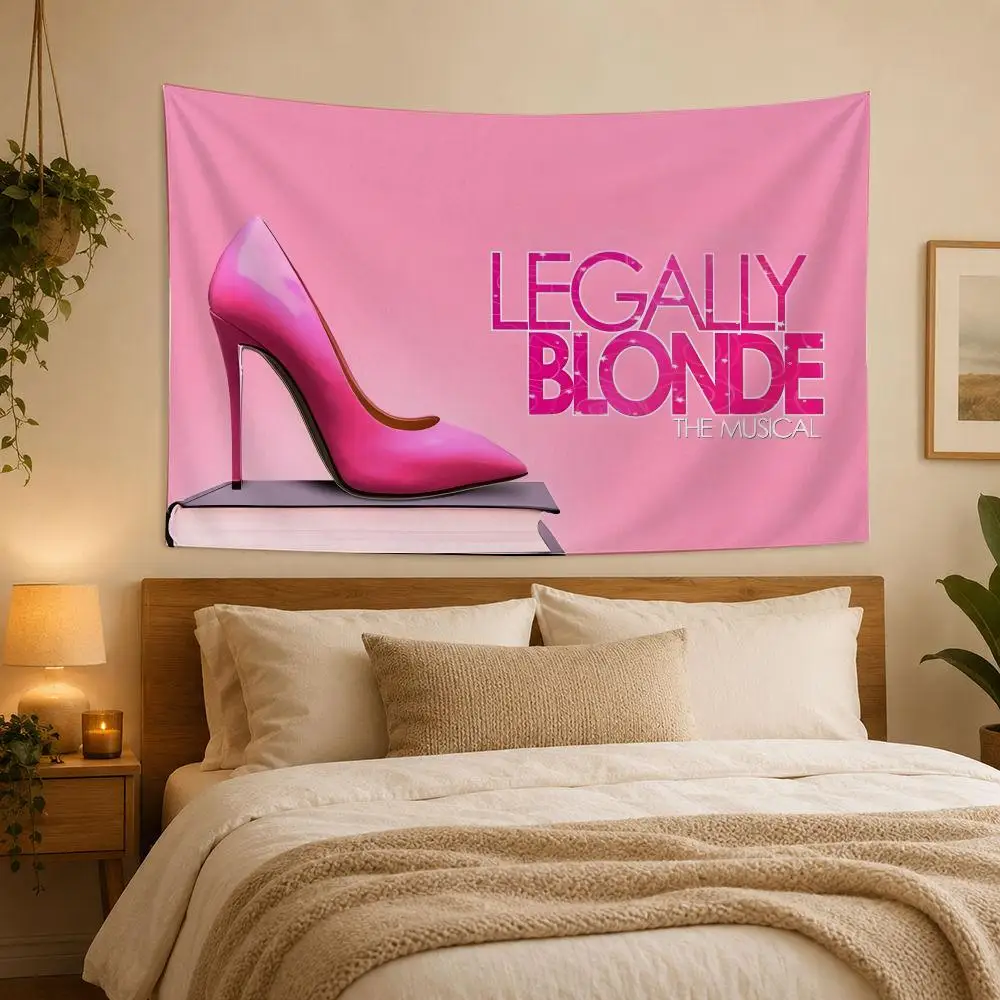 Legally B-blonde Moive Wandteppich Haus Schlafzimmer Wohnzimmer Bar Garten Mikrofaser Dekoration Hintergrund