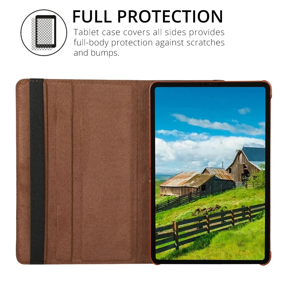 360° Rotating Flip Leather Tablet Case for Xiaomi Pad 5 6 Pro 11 6S Pro 12.4 Redmi Pad Pro 12.1 Inch SE 11 10.61 Protect Cover