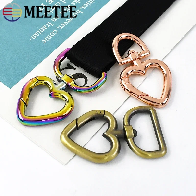 5/10 pz 13/20mm girevole fibbia aragosta borsa cinturino collegare chiusura portachiavi fettuccia Snap cuore anello gancio accessori artigianali in