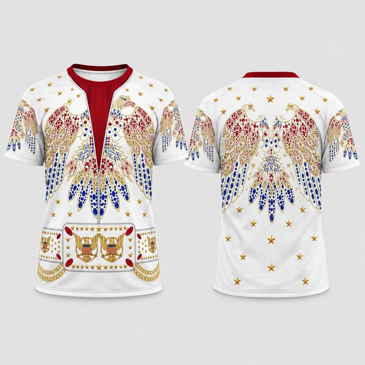 2026-27 Neues Elvis Presley Herrenhemd, 3D-Druck, Y2K Casual, schnelltrocknendes T-Shirt, Konzert-Fan-Gedenk-Kleidung, Oberteil – Detail 3