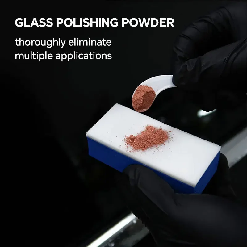 100g Glass Polish Cerium Oxide Powder Car Window Polishing Mirrors Powder Powder Glass Remove Composite Rare Repair Tool