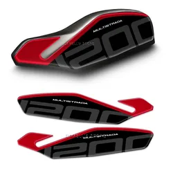 Motorcycle Handguards Sticker 3D Epoxy Resin Waterproof Motorcycle Sticker for Ducati Multistrada 1200 S 2015-2017