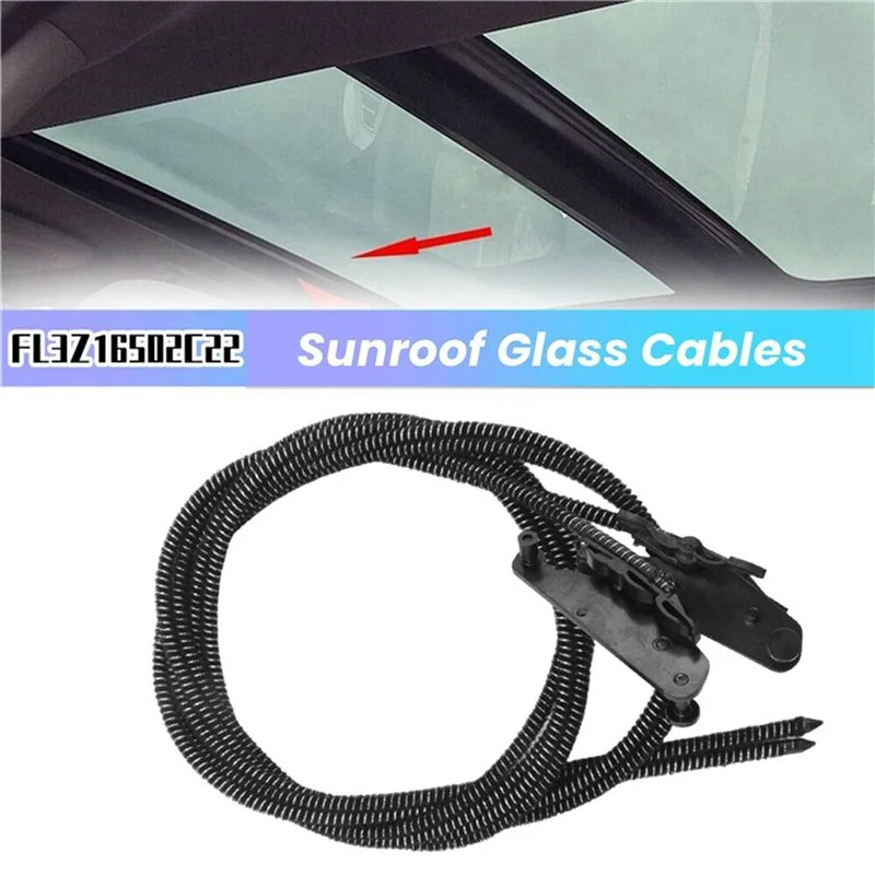 

1Pair Car Sunroof Glass Cables For Ford F150 F-150 15-20 F250 F350 F450 17-20 FL3Z-16502-C22, FL3Z16502C22, AP363380