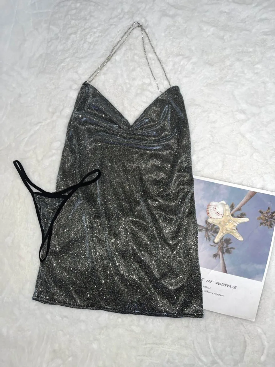 Sexy lingerie sexy profundo v fino espumante rendas até pendurado pescoço plissado saco de secretário nádegas vestido elegante encantador doce tdsy