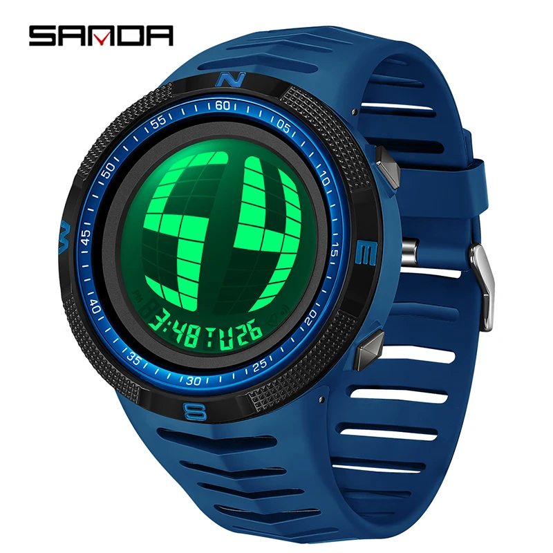 SANDA Top Brand  Luxury Fashion G Style Men's Sports Watch Waterproof Military Display Clock Man Watches LED Digital Watches6214