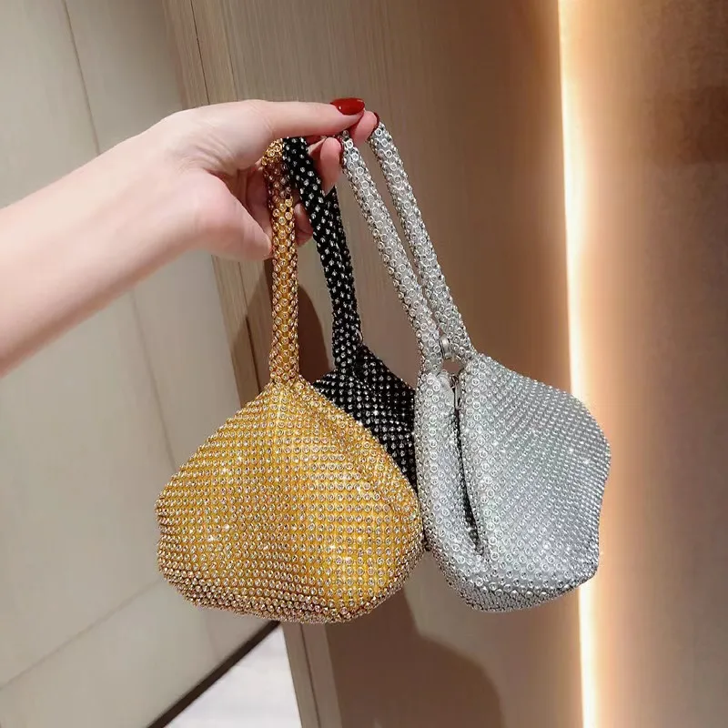 

Stylish Dinner Bag Female Women Handbag Sparkling Multipurpose Handmade Handbag Storage bag