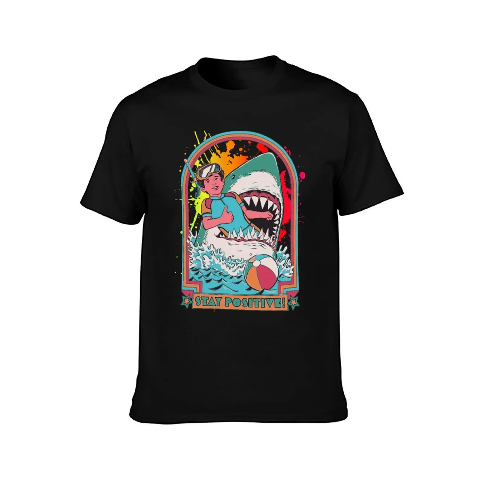 A Great Week For A Shark To Stay Positive Gift T-Shirt oversized man clothes quick-drying t shirts for men cotton