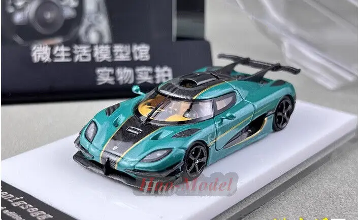 D.Bo-modelo de coche 1/64 para Koenigsegg One1, juguete de simulación fundido a presión, regalos de cumpleaños para niños, exhibición de Hobby, adornos verdes