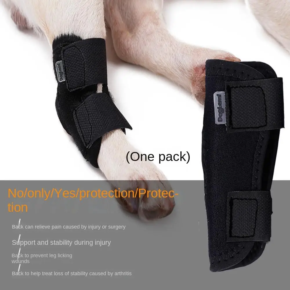 Pet Knee Pads Dog Support Brace for Leg Hock Joint Wrap Breathable Injury Recovery Dog Arthritis Protector Protects