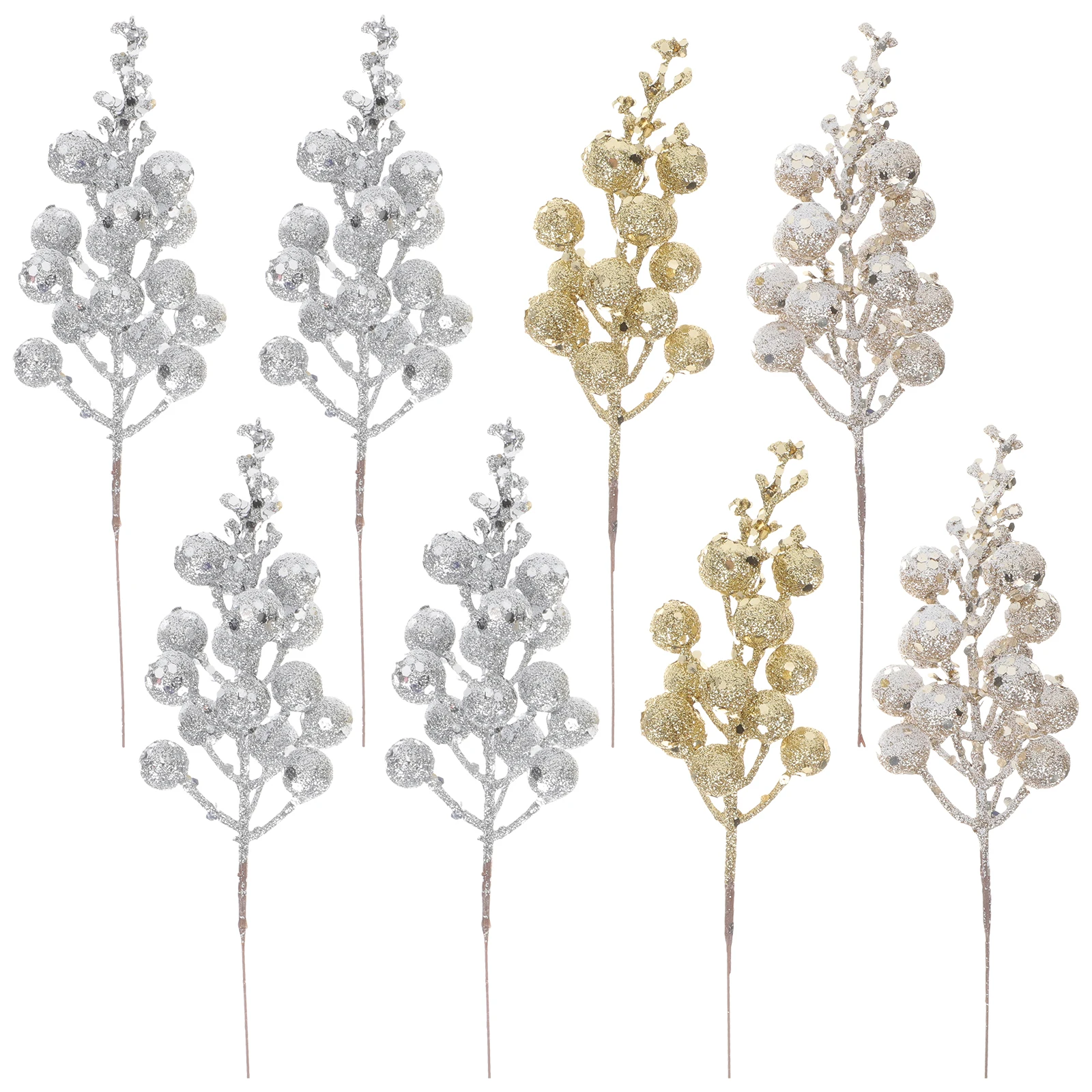 

Artificial Berry Branches Christmas Decor Plastic Imitation Berries Xmas Twigs Flower Arrangement Supplies DIY Table