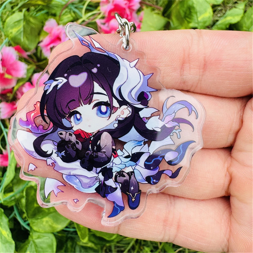 Game Honkai：Star Rail March 7th Evernight Cyrene Cerydra Hysilens Cosplay COSTUME Acrylic Keychain Key Accessories Pendant