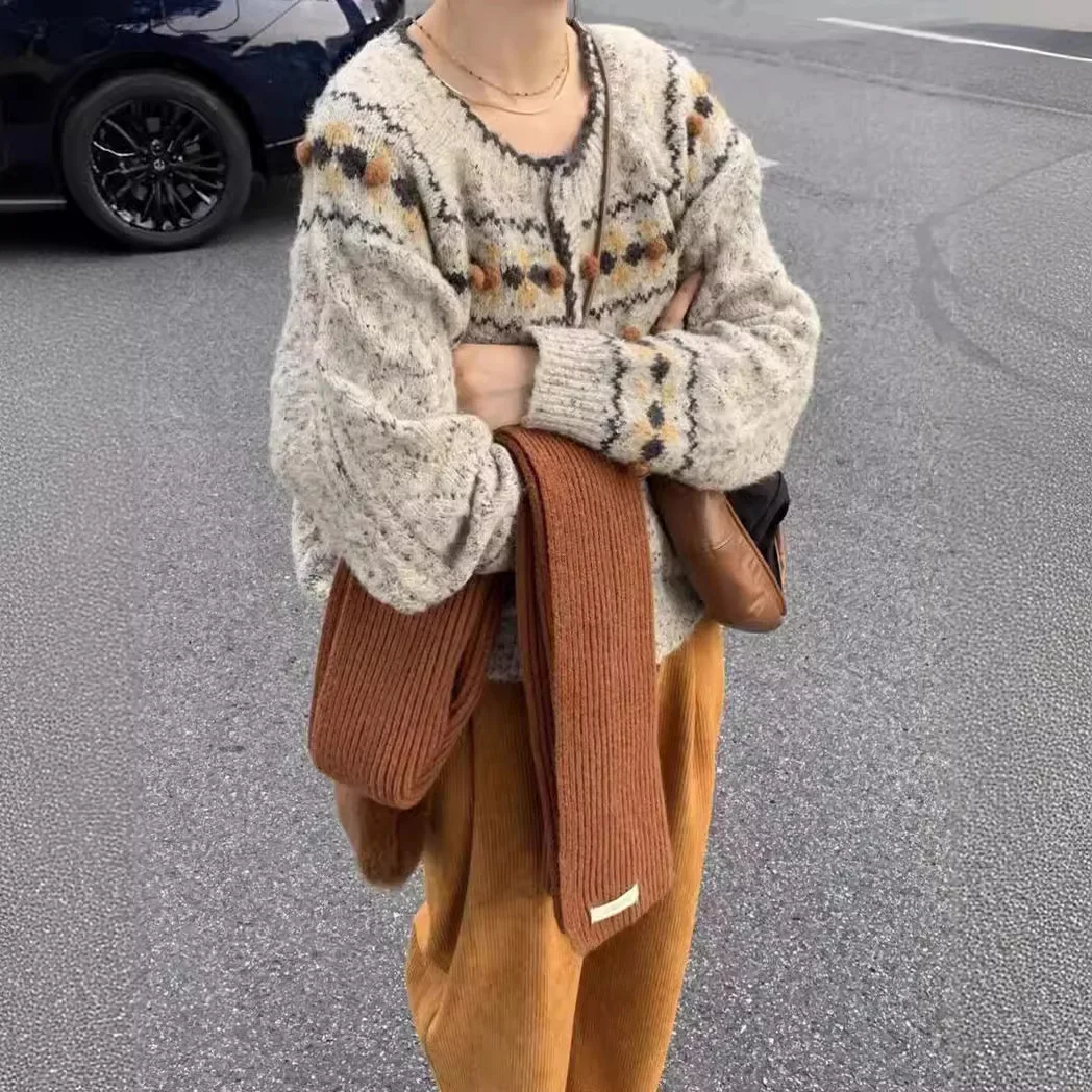 

Осень-зима 2022, женский вязаный свитер, пальто из пряжи из меха енота, ленивый стиль, утолщенный мягкий вязаный кардиган с короткими рукавами