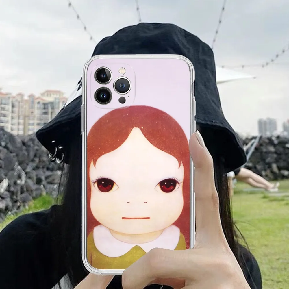 Yoshitomo Nara artnet Art Phone Case For iPhone 14 13 12 Mini 11 Pro XS Max X XR SE 6 7 8 Plus Soft Silicone Cover