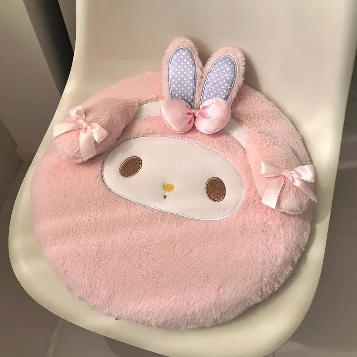 

My Melody Memory Cotton Seat Cushion for Office Sedentary - Cute Cartoon Fart Cushion Student Dorm Stool Ground Comfort Cushion