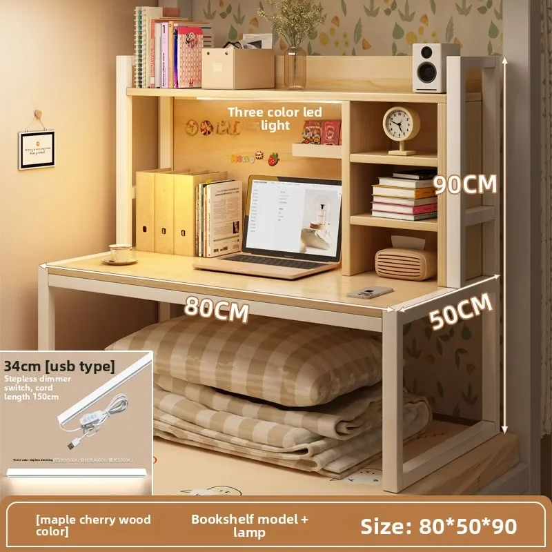 Multi-functional Bed Computer Desk Desk Bookshelf Bedside Notebook Table